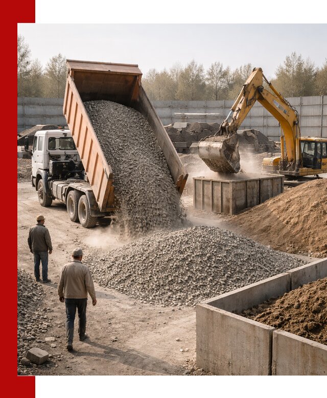 Доставка нерудных материалов с погрузкой и разгрузкой в Великом Устюге