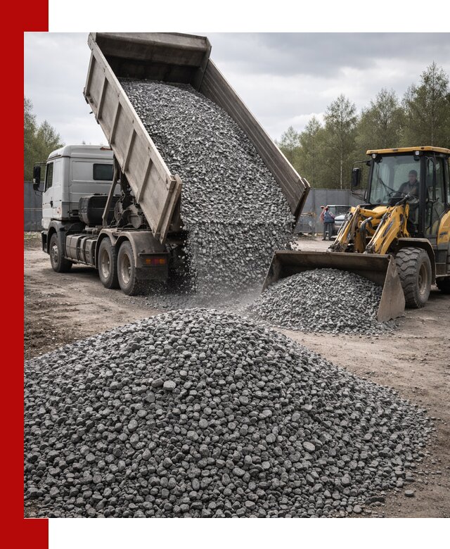 Доставка и продажа щебня гранитного в Великом Устюге