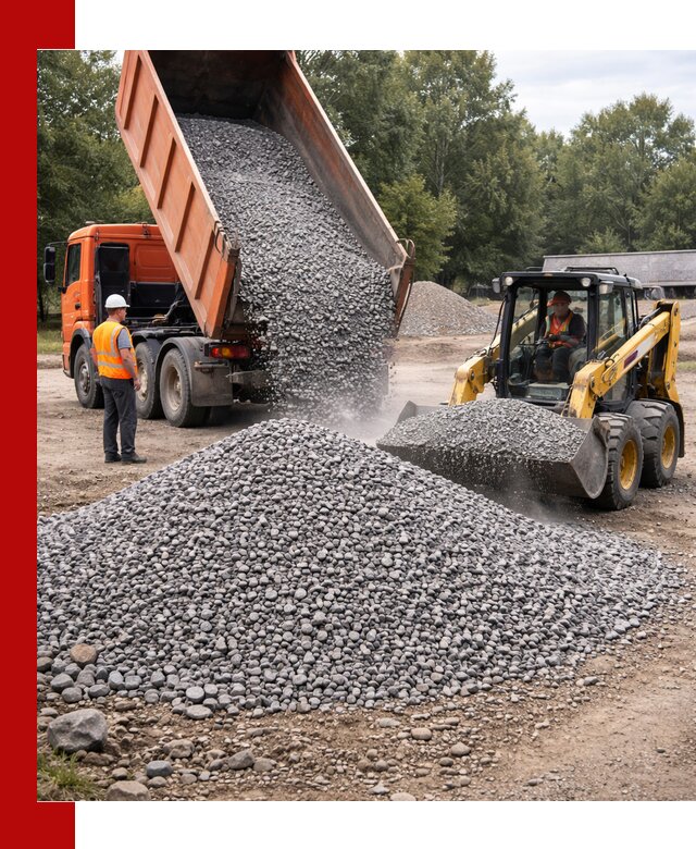 Купить гранитный щебень фракции 5–10 в Великом Устюге с доставкой