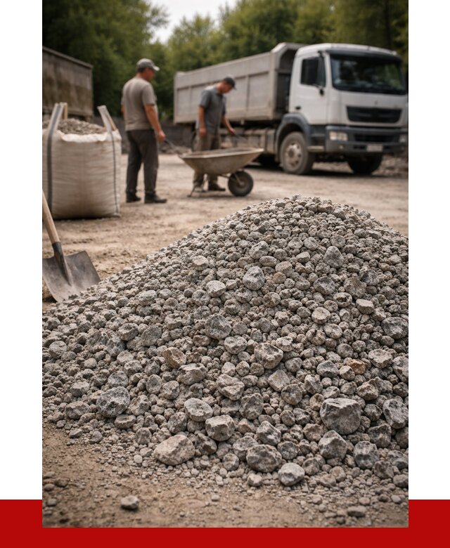 Гранитный щебень фракция 20-40 в Великом Устюге от 3257 руб. ПРОНЕРУДВлс