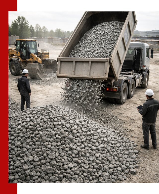 Доставка гранитного щебня фракции 20-40 в Великом Устюге