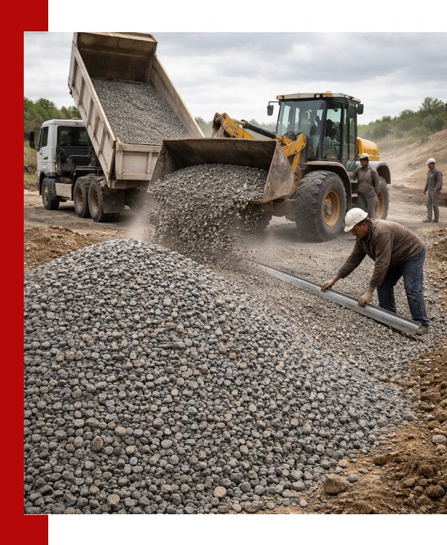 Гравийный щебень фракция 5-20 с доставкой в Великом Устюге