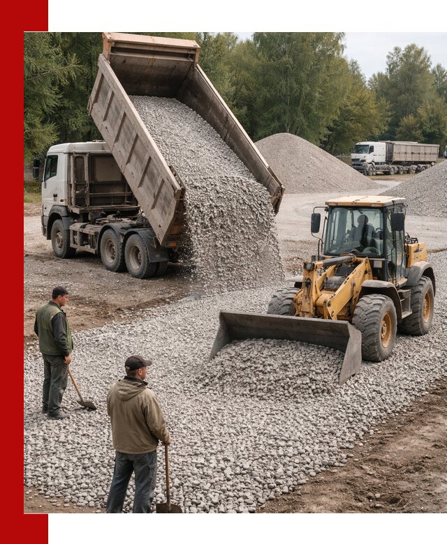 Купить гравийный щебень фракция 20-40 в Великом Устюге с доставкой