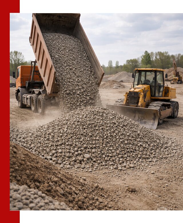 Доставка гравийного щебня фракции 40-70 в Великом Устюге