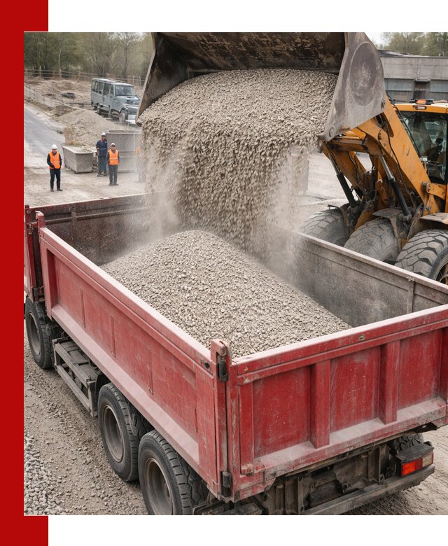 Купить известняковый щебень фракции 0-5 с доставкой в Великом Устюге