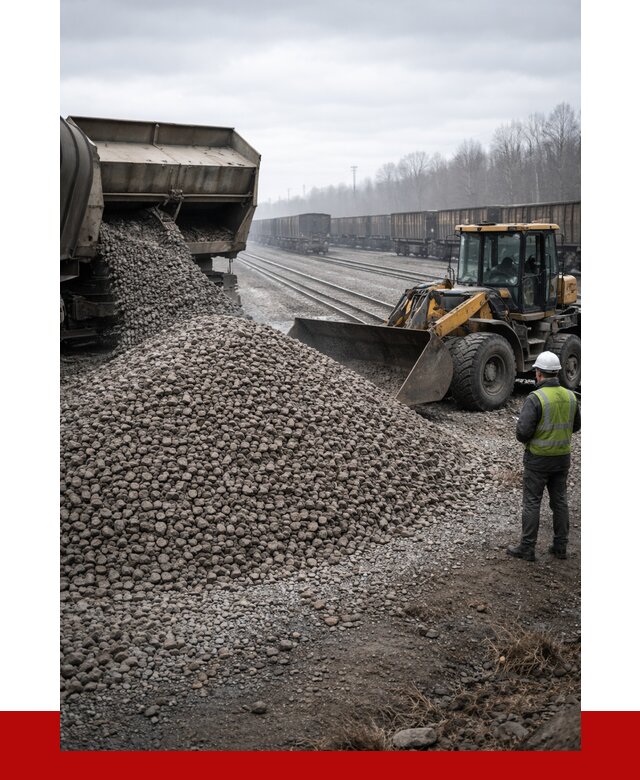 Купить железнодорожный щебень в Великом Устюге от 2850 р. | ПРОНЕРУДВлс