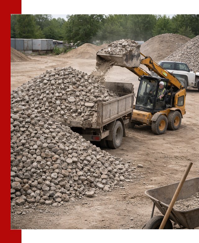Доставка вторичного щебня в Великом Устюге для строительных работ