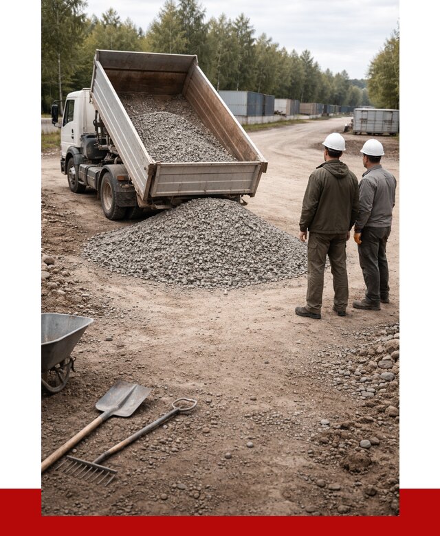 Бетонный щебень фракция 5-20 в Великом Устюге от 3257 р., ПРОНЕРУДВлс