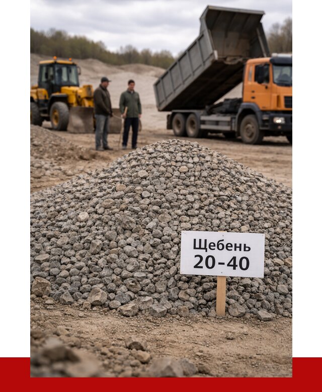 Бетонный щебень фракция 20-40 в Великом Устюге от 2494 р. | ПРОНЕРУДВлс