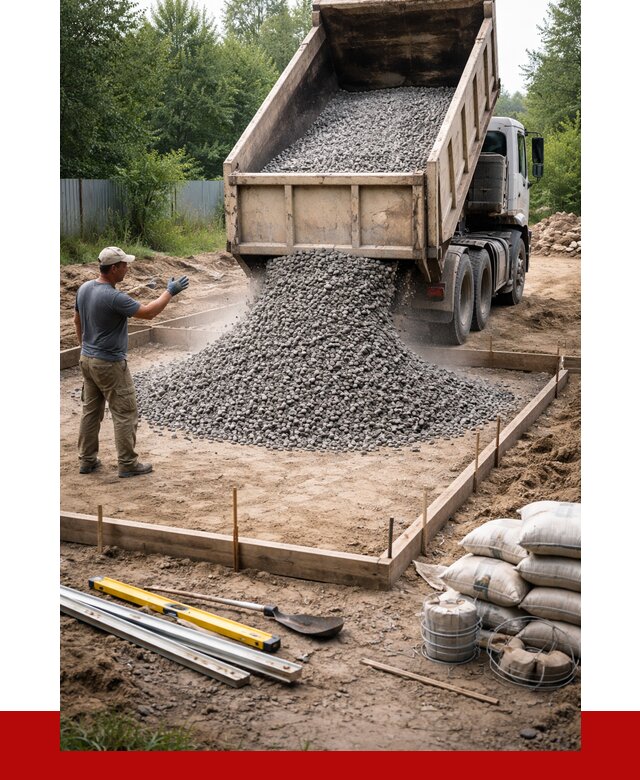 Купить щебень для фундамента в Великом Устюге от 4581 р. | ПРОНЕРУДВлс