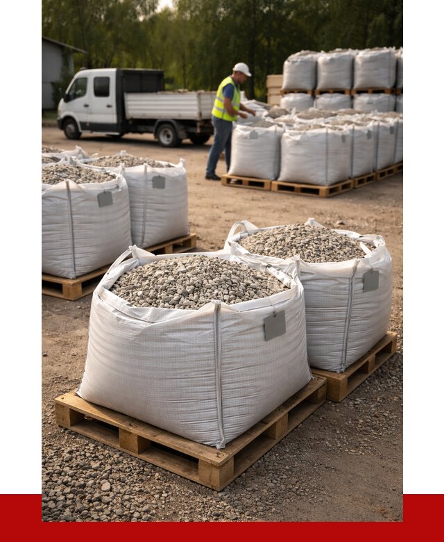 Щебень в мешках с доставкой в Великом Устюге от 4275 р. | ПРОНЕРУДВлс