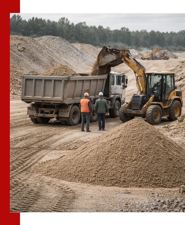 Карьерный среднезернистый песок с доставкой в Великом Устюге