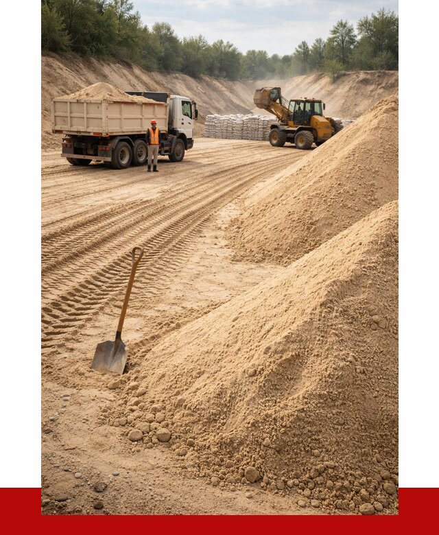 Карьерный песок мелкозернистый в Великом Устюге от 9161 р. | ПРОНЕРУДВлс