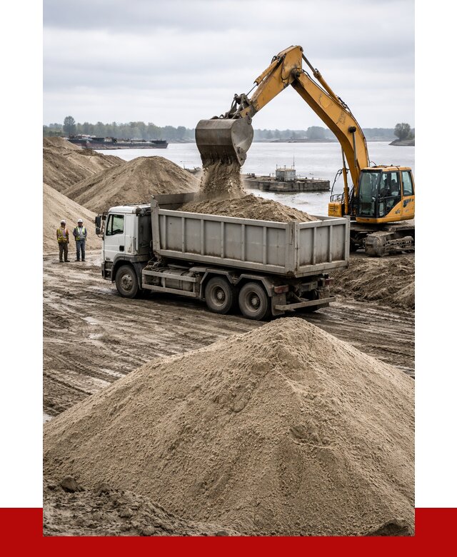 Купить речной песок навалом в Великом Устюге от 1832 р., ПРОНЕРУДВлс