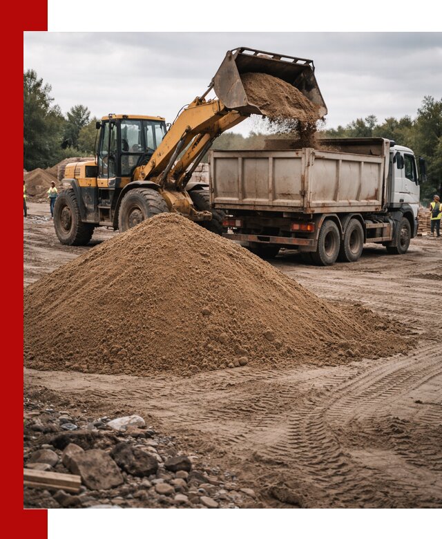 Доставка речного песка навалом в Великом Устюге быстро и выгодно
