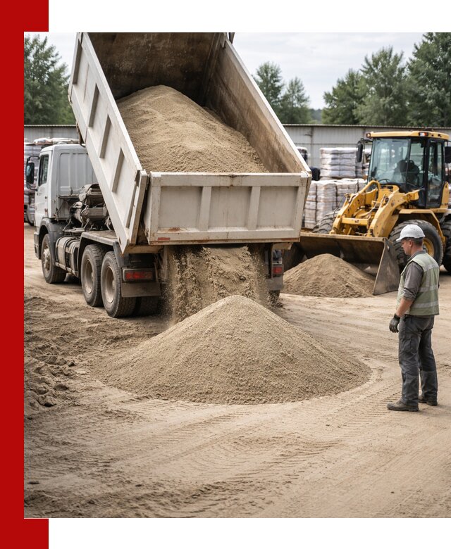 Поставка и доставка песка для бетона в Великом Устюге