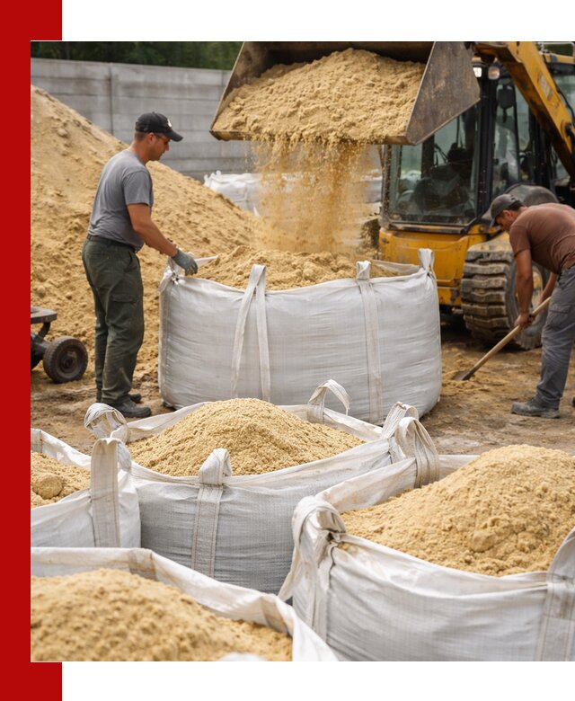 Поставка качественного песка для кладки в Великом Устюге