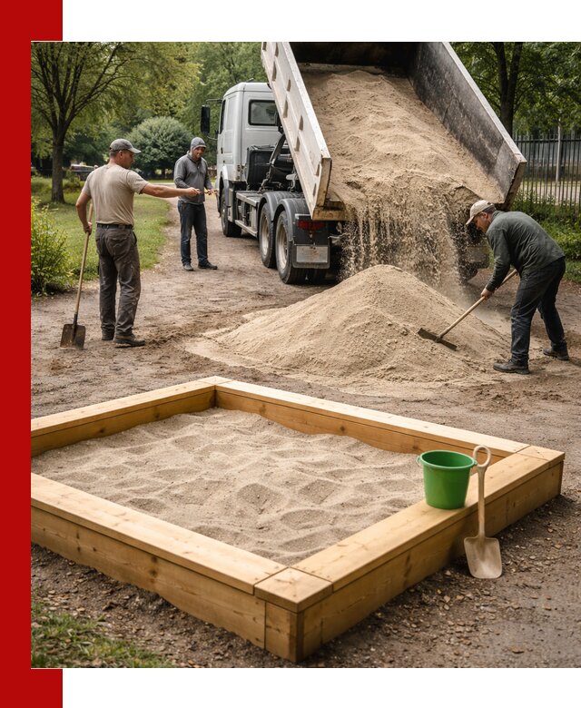 Песок для песочницы с доставкой в Великом Устюге недорого и чистый