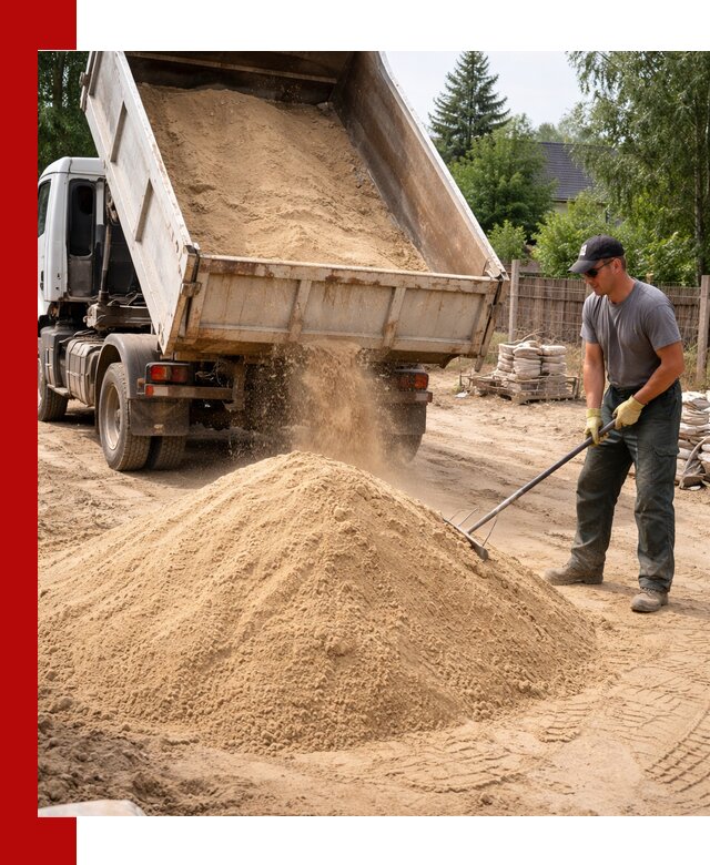 Доставка сухого песка самосвалами в Великом Устюге