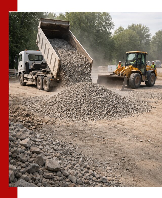 Гравий фракция 5–20 доставка в Великом Устюге оптом и в розницу