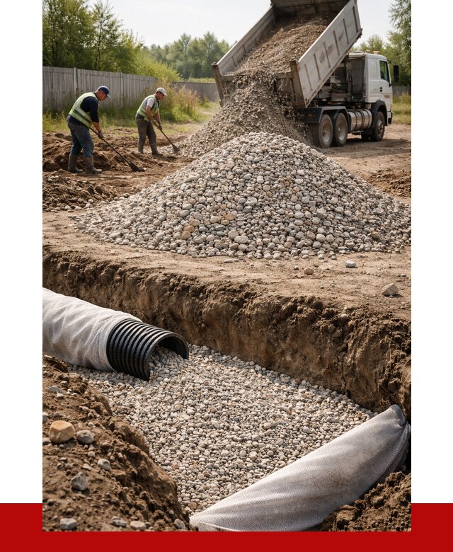 Гравий для дренажа в Великом Устюге от 2239 р., доставка ПРОНЕРУДВлс