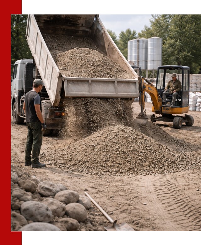 Доставка ПГС С3 в Великом Устюге самосвалами и миксерами