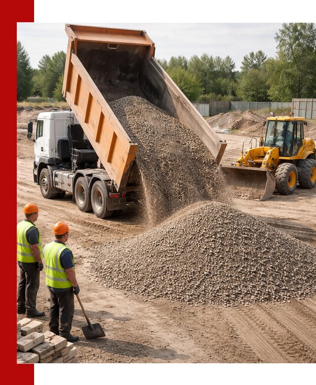 Доставка щебёночно-песчаной смеси ЩПС С7 в Великом Устюге