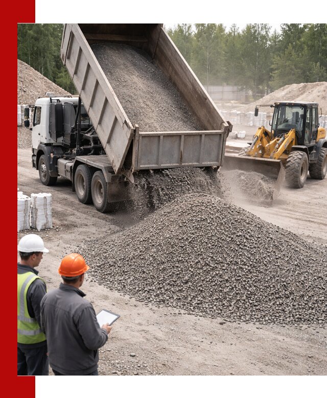 Доставка и продажа гранитного отсева 0-10 в Великом Устюге