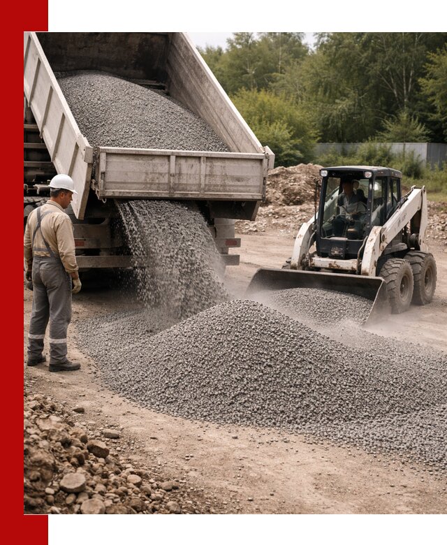 Доставка гравийного отсева 0-5 в Великом Устюге оптом и в розницу
