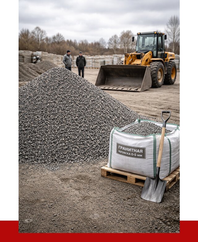 Купить гранитную крошку в Великом Устюге от 4886 р. с доставкой | ПРОНЕРУДВлс