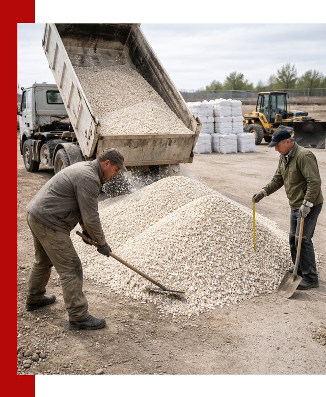 Мраморная крошка с доставкой и разгрузкой в Великом Устюге