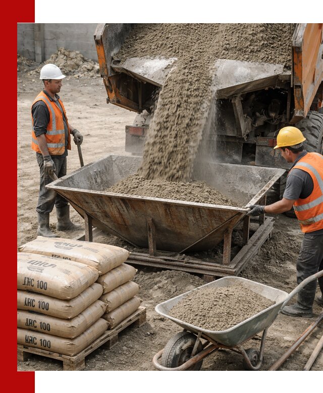 Доставка цементно-песчаной смеси М100 в Великом Устюге