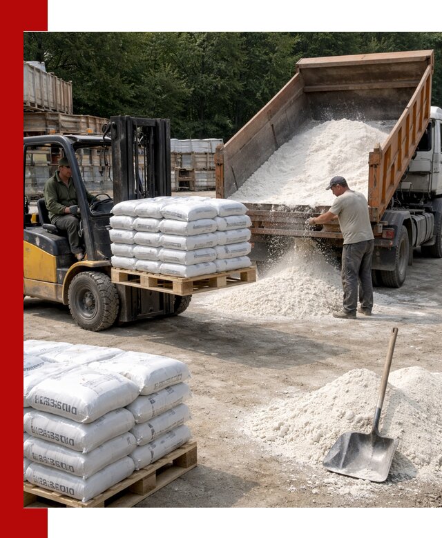 Доставка строительной извести оптом и в розницу в Великом Устюге