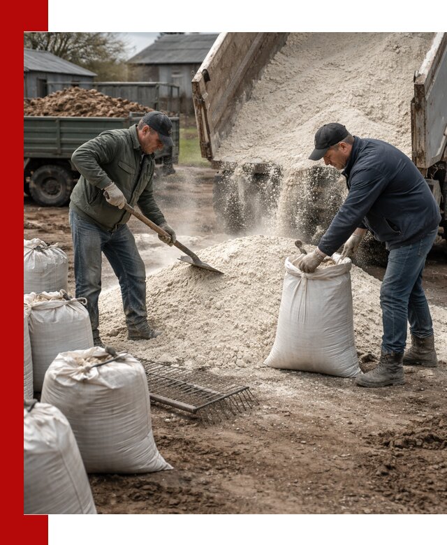 Доставка извести пушонки в Великом Устюге оптом и мелким оптом