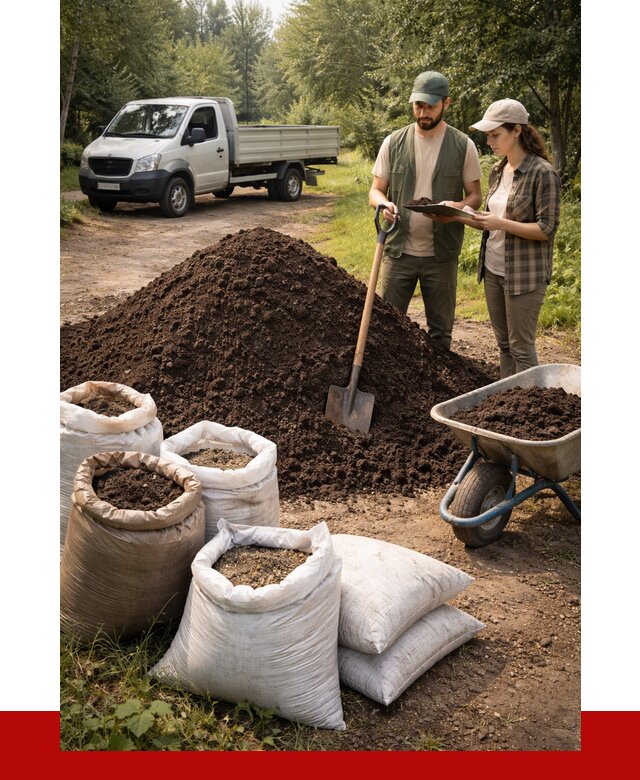 Купить грунт с доставкой в Великом Устюге от 4581 р. за м3 | ПРОНЕРУДВлс