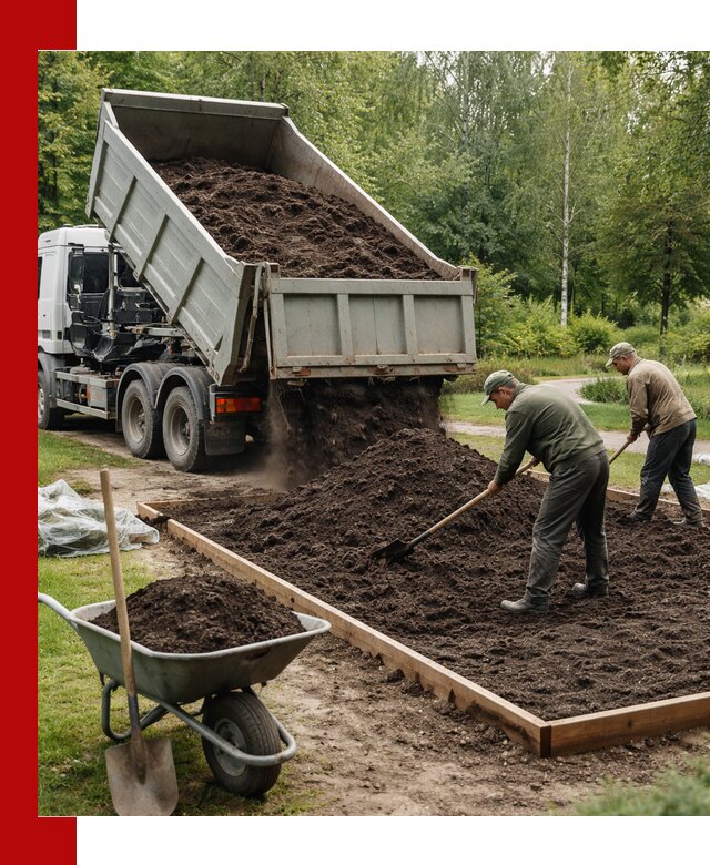 Доставка грунта для озеленения и благоустройства в Великом Устюге