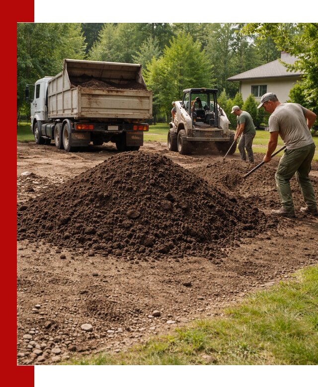 Доставка и укладка грунта для газона в Великом Устюге