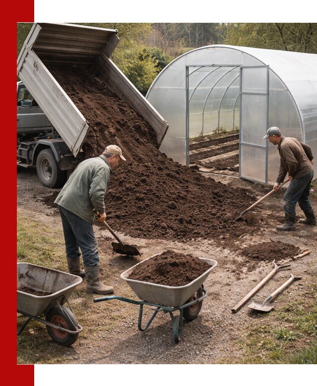 Грунт для теплицы с доставкой в Великом Устюге — плодородный субстрат под растения