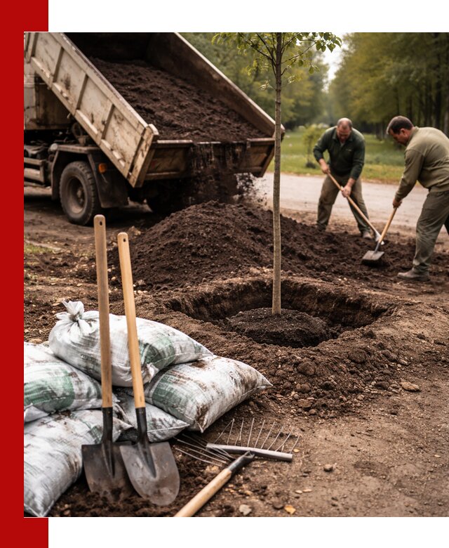 Грунт для посадки деревьев в Великом Устюге — доставка и подготовка почвы