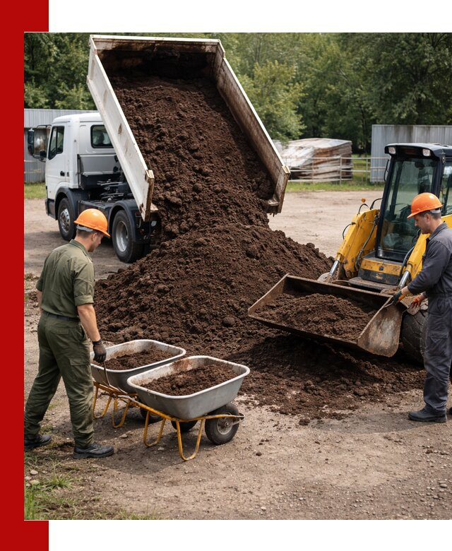 Доставка торфо-земляной смеси в Великом Устюге для огорода и ландшафта