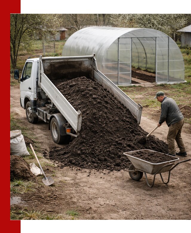 Чернозем для теплицы с доставкой в Великом Устюге