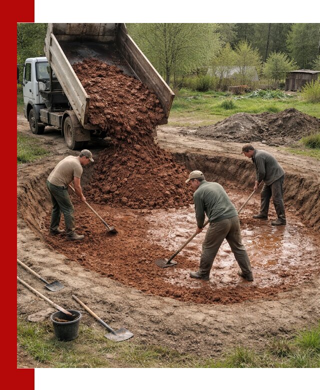 Купить качественную глину для пруда в Великом Устюге