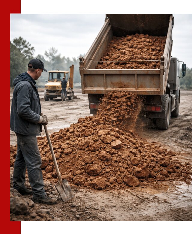 Глина для засыпки в Великом Устюге с доставкой самосвалами