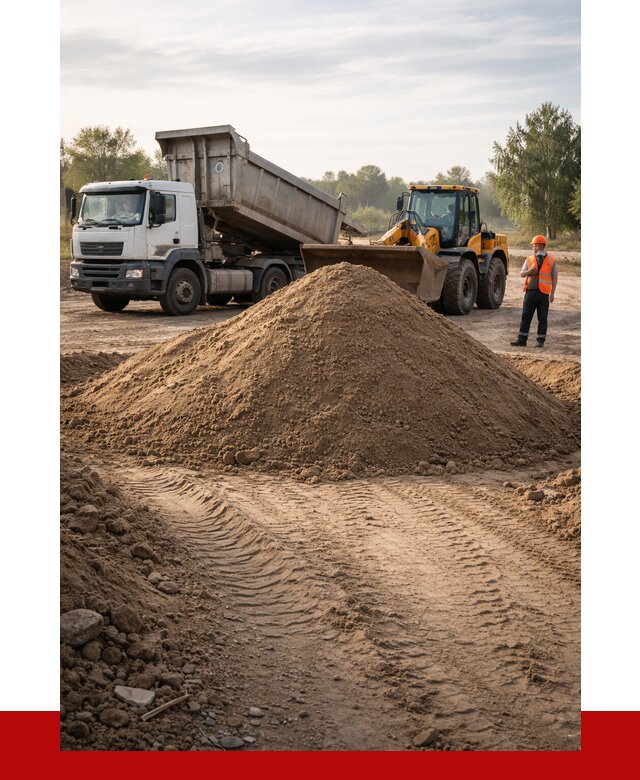 Купить песчаный грунт с доставкой в Великом Устюге от 4275 р. | ПРОНЕРУДВлс