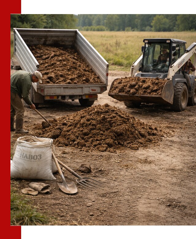 Доставка конского навоза в Великом Устюге с разгрузкой и доставкой на объект