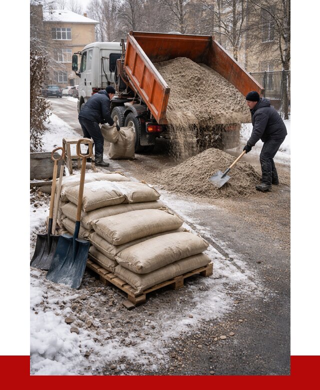 Противогололедные материалы оптом в Великом Устюге от 4275 р. | ПРОНЕРУДВлс