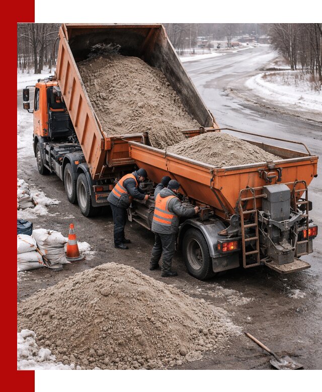 Поставка и вывоз пескосоля в Великом Устюге оптом и в розницу