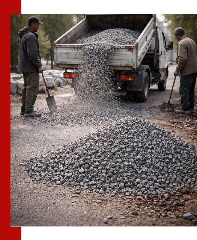 Гранитная крошка для посыпки дорог и тротуаров в Великом Устюге