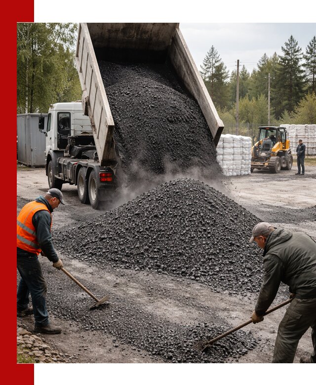 Доставка и продажа асфальтного гранулята в Великом Устюге