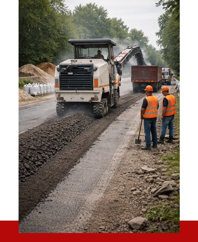 Фрезерованный асфальт в Великом Устюге от 2239 р./куб. | ПРОНЕРУДВлс